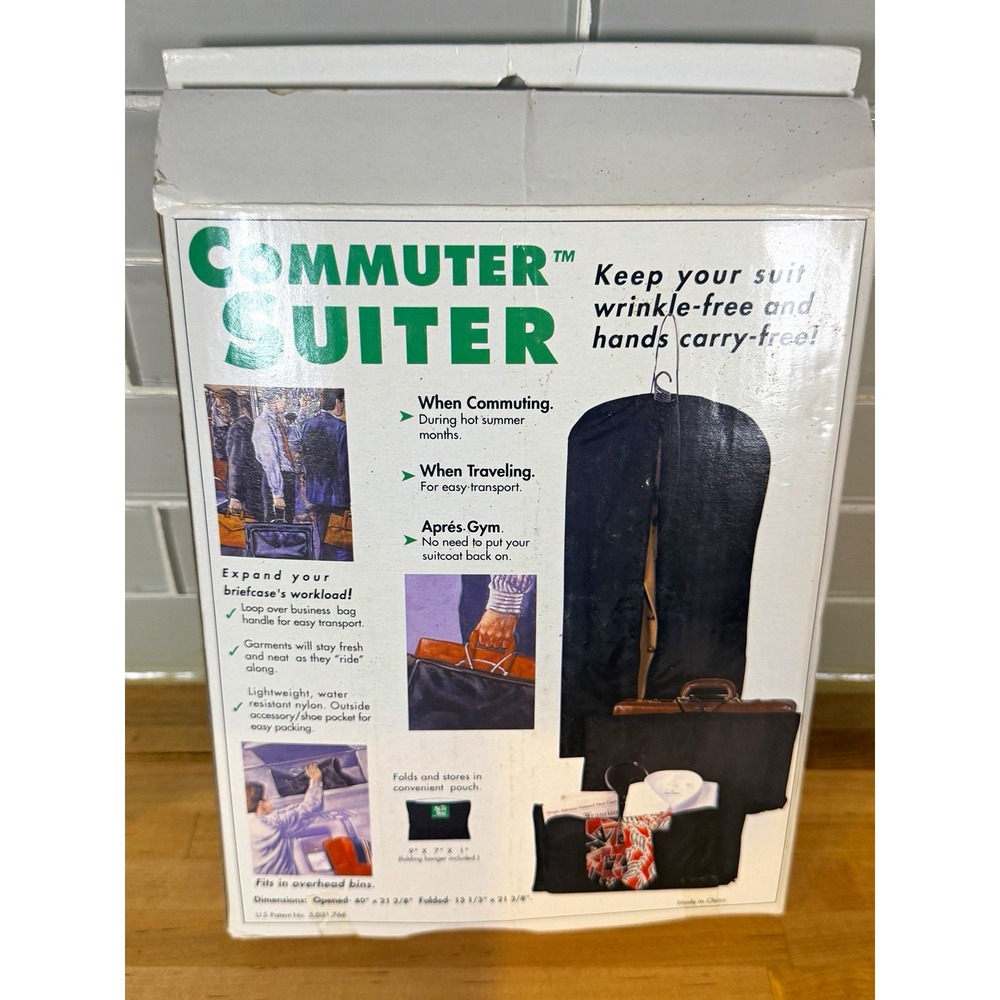 Commuter Suiter Tri-Fold Travel Garment Bag Wrinkle-Free Nylon 634-071